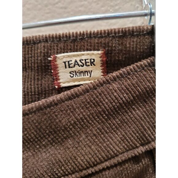 NWT Cult of Individuality Brown Teaser Skinny Corduroy Pants Size 28 - Picture 4 of 8